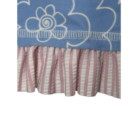 Ruffle Butts Long Sleeve Floral & Stripe Swim Shirt Toddler Girl's Size 3T - Picture 5 of 7